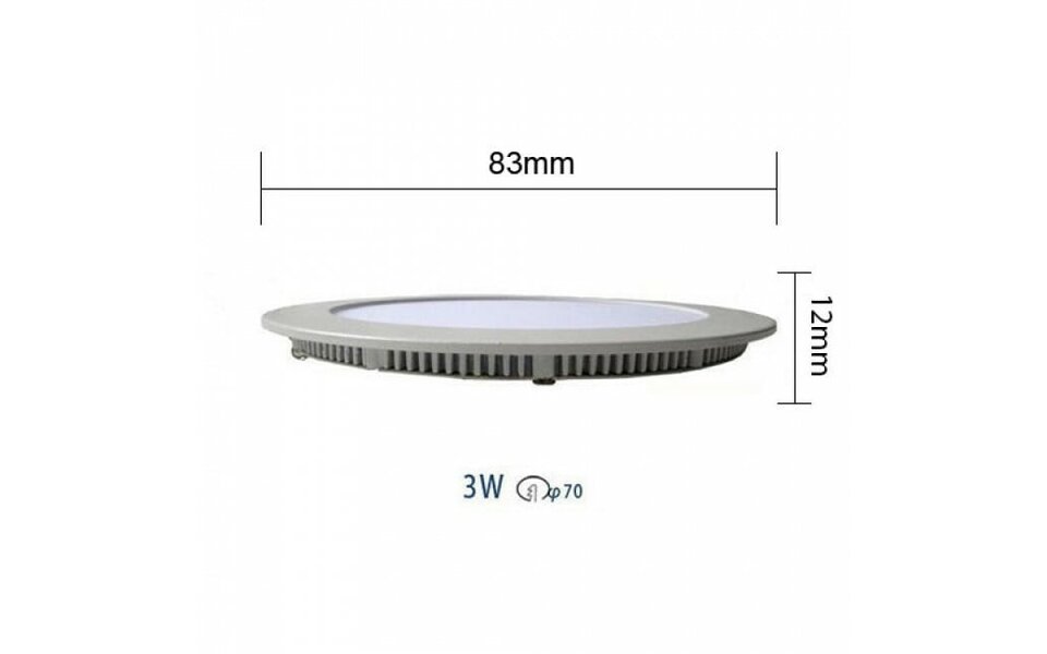HLW LED LED Downlight Slim 6 Pack - Inbouw LED Downlight 3W Warm Wit 2700K