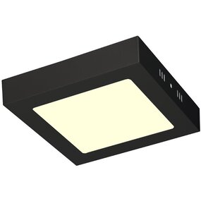 LED Downlight 12W Warm Wit 3000K - Opbouw LED Lamp Mat Zwart LED Downlight 12W Warm Wit 3000K - Opbouw LED Lamp Mat Zwart