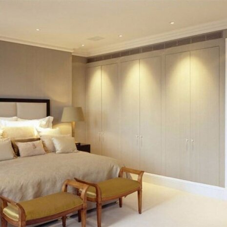 HLW LED Inbouw LED Downlight Slim 18W - Dimbaar, Natuurlijk Wit 4200K, Mat Wit Aluminium Ø225mm