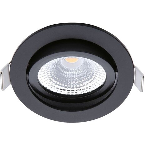 EcoDim EcoDim 5W Inbouw LED Downlight - Dimbaar, Waterdicht IP54, Warm Wit 2700K, Mat Zwart EcoDim EcoDim 5W Inbouw LED Downlight - Dimbaar, Waterdicht IP54, Warm Wit 2700K, Mat Zwart