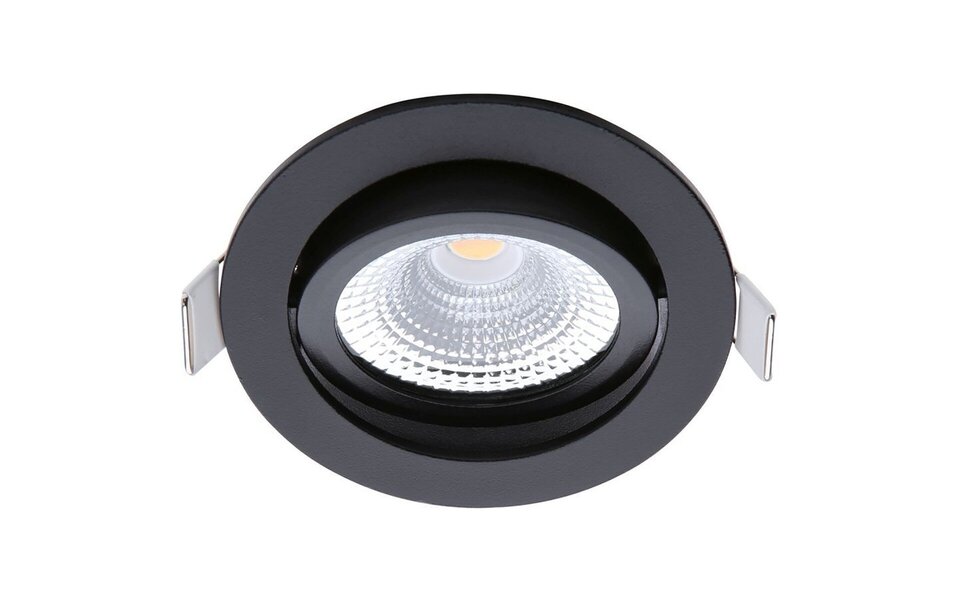 EcoDim EcoDim 5W Inbouw LED Downlight - Dimbaar, Waterdicht IP54, Warm Wit 2700K, Mat Zwart