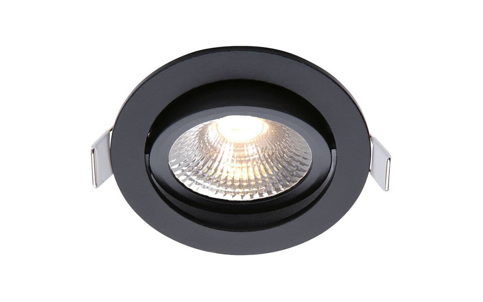 EcoDim EcoDim 5W Inbouw LED Downlight - Dimbaar, Waterdicht IP54, Warm Wit 2700K, Mat Zwart
