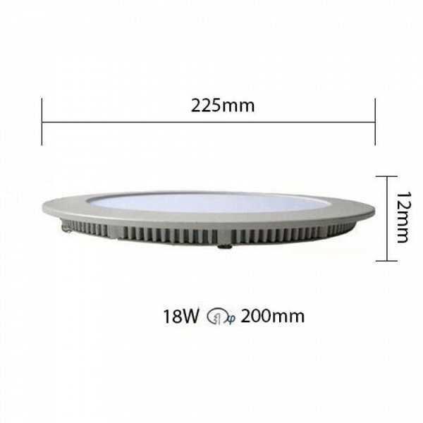 HLW LED LED Downlight Slim 18W - Dimbaar, Inbouw Rond, Natuurlijk Wit 4200K
