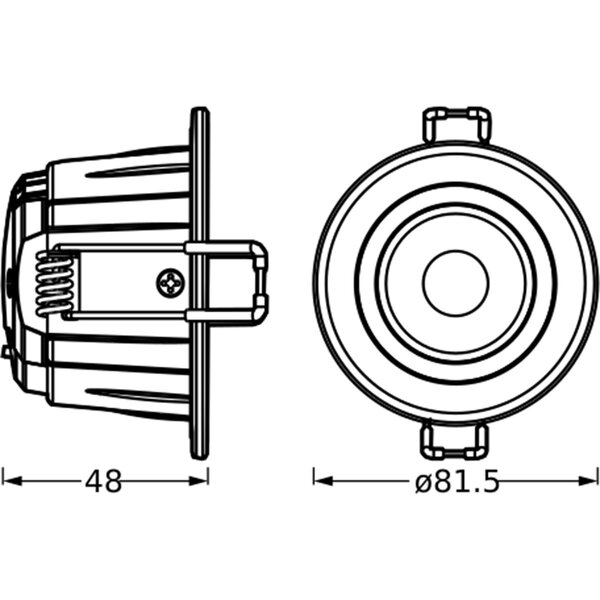 LEDVANCE LEDVANCE Inbouw LED Downlight Spot - Waterdicht IP65, Kantelbaar, Aanpasbaar Vermogen & Lichtkleur