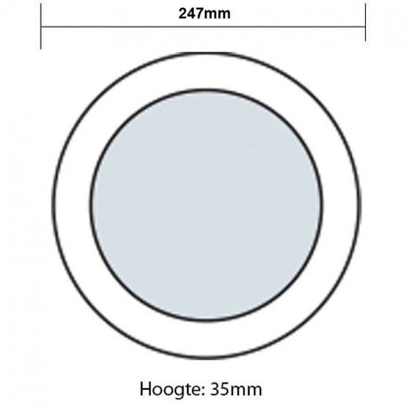 HLW LED LED Downlight Pro 20W - Opbouw LED Lamp Warm Wit 2700K-3000K Ø247mm HLW LED LED Downlight Pro 20W - Opbouw LED Lamp Warm Wit 2700K-3000K Ø247mm