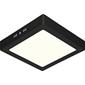Opbouw LED Downlight 18W - Natuurlijk Wit 4200K - Vierkant Mat Zwart