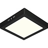 HLW LED Opbouw LED Downlight 18W - Natuurlijk Wit 4200K - Vierkant Mat Zwart