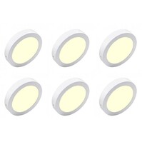 LED Downlight 6 Pack 12W Warm Wit 3000K - Opbouw LED Lamp
