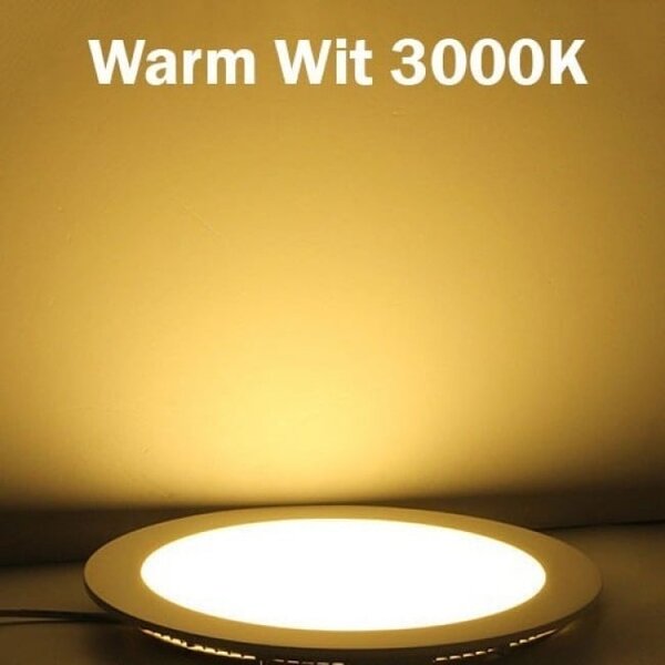 HLW LED Opbouw LED Downlight 6 Pack 12W - Warm Wit 2700K–3000K, Mat Wit Aluminium Ø170mm