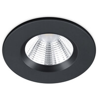 Inbouw LED Spot 5W Dimbaar IP65 Warm Wit 3000K Mat Zwart Inbouw LED Spot 5W Dimbaar IP65 Warm Wit 3000K Mat Zwart