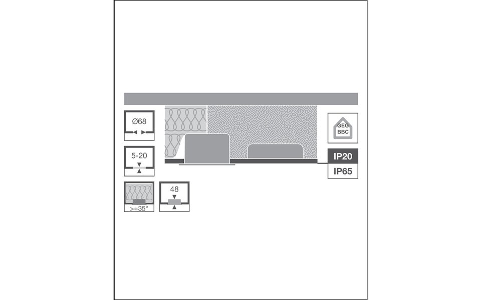 LEDVANCE LEDVANCE Waterdichte Inbouw LED Spot IP65 - Aanpasbare Vermogen & Lichtkleur