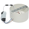 HLW LED LED Downlight Opbouw Rond Hoog 10W - Natuurlijk Wit 4200K - Mat Wit Aluminium Ø140mm HLW LED LED Downlight Opbouw Rond Hoog 10W - Natuurlijk Wit 4200K - Mat Wit Aluminium Ø140mm