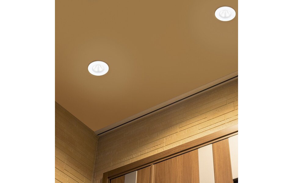 HLW LED LED Spot Inbouw LED Downlight 5W Dimbaar IP65 Waterdicht Warm Wit 2700K–3000K
