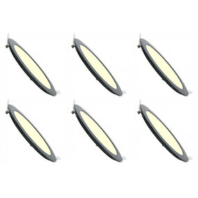 LED Downlight Slim 6 Pack - Inbouw 3W Dimbaar Warm Wit LED Downlight Slim 6 Pack - Inbouw 3W Dimbaar Warm Wit