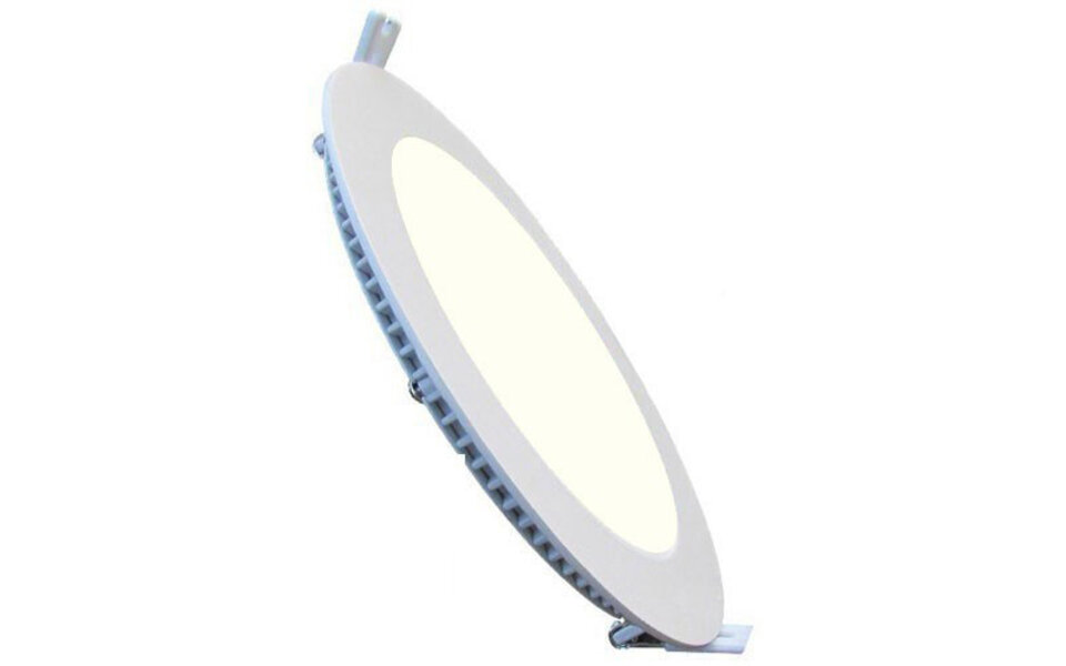 HLW LED Inbouw LED Downlight Slim 9W - Natuurlijk Wit 4200K - Mat Wit Aluminium Ø146mm