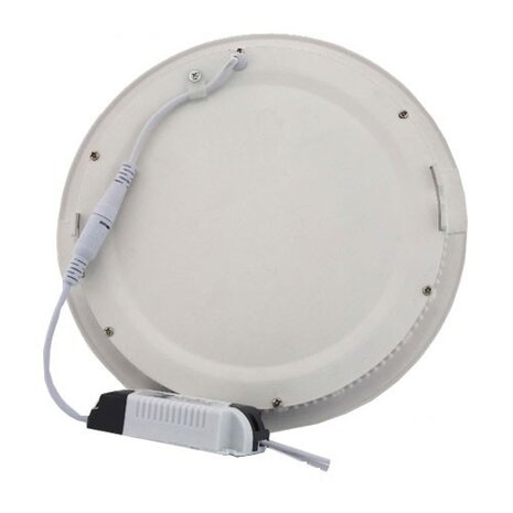 HLW LED Inbouw LED Downlight Slim 9W - Natuurlijk Wit 4200K - Mat Wit Aluminium Ø146mm