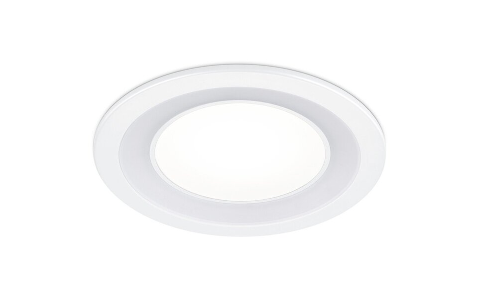 HLW LED LED Spot Inbouw LED Downlight 10W Warm Wit 2700K–3000K Rond Mat Wit Ø140mm