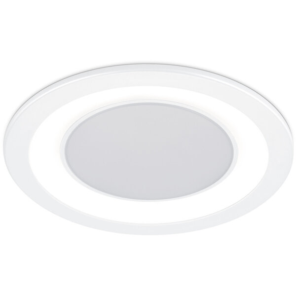 HLW LED LED Spot Inbouw LED Downlight 10W Warm Wit 2700K–3000K Rond Mat Wit Ø140mm HLW LED LED Spot Inbouw LED Downlight 10W Warm Wit 2700K–3000K Rond Mat Wit Ø140mm