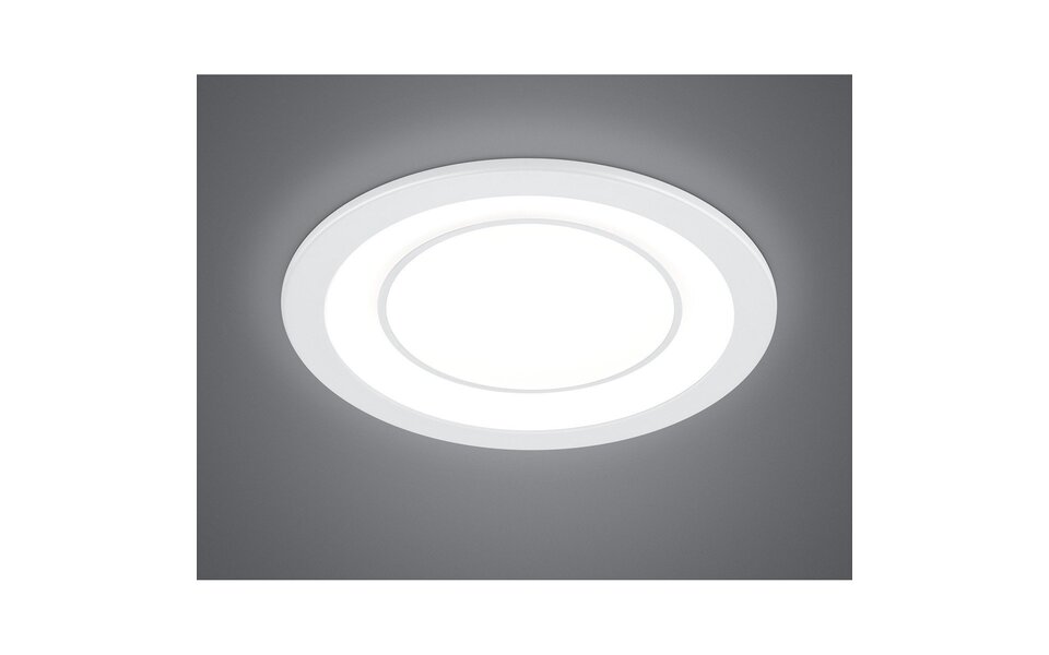 HLW LED LED Spot Inbouw LED Downlight 10W Warm Wit 2700K–3000K Rond Mat Wit Ø140mm