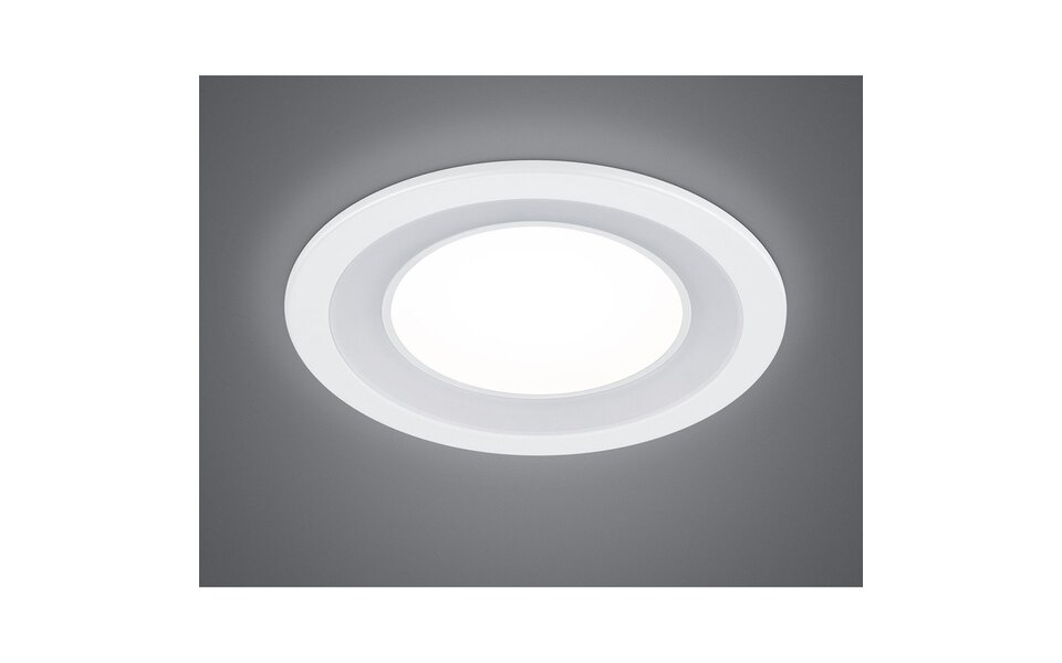 HLW LED LED Spot Inbouw LED Downlight 10W Warm Wit 2700K–3000K Rond Mat Wit Ø140mm