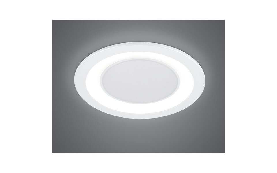 HLW LED LED Spot Inbouw LED Downlight 10W Warm Wit 2700K–3000K Rond Mat Wit Ø140mm