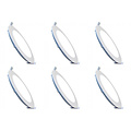 Inbouw LED Downlight 6W - Koud Wit 6000K - Rond - 6 Pack - Energiezuinig