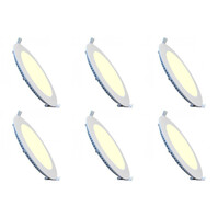 LED Downlight Slim 6W - Inbouw Rond Warm Wit 2700K