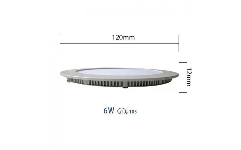 HLW LED Dimbare Inbouw LED Downlight 6W - Natuurlijk Wit 4200K - Slim & Stijlvol Ø120mm 6 Pack