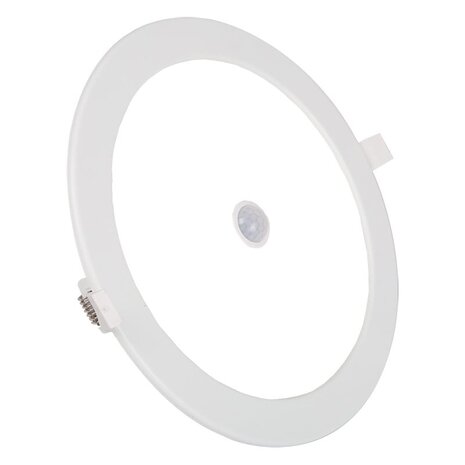 Inbouw LED Downlight Slim 24W Met 360° PIR Sensor - Koud Wit 6000K