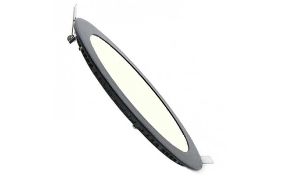 HLW LED LED Downlight Slim 6 Pack - Inbouw 3W Dimbaar - Natuurlijk Wit 4200K, Mat Zwart, Ø83mm