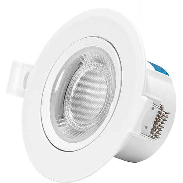 HLW LED LED Spot - Inbouw LED Downlight 5W Koud Wit 6000K Daglicht Wit - Aigi Lola HLW LED LED Spot - Inbouw LED Downlight 5W Koud Wit 6000K Daglicht Wit - Aigi Lola