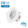 HLW LED LED Spot - Inbouw LED Downlight 5W Koud Wit 6000K Daglicht Wit - Aigi Lola HLW LED LED Spot - Inbouw LED Downlight 5W Koud Wit 6000K Daglicht Wit - Aigi Lola