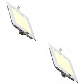 LED Downlight Slim 2 Pack - Inbouw LED Downlight 15W Warm Wit LED Downlight Slim 2 Pack - Inbouw LED Downlight 15W Warm Wit