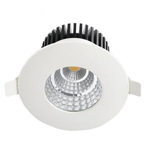 HLW LED Ronde Inbouw LED Spot 6W - Waterdicht IP65, Natuurlijk Wit 4200K, Mat Wit Aluminium HLW LED Ronde Inbouw LED Spot 6W - Waterdicht IP65, Natuurlijk Wit 4200K, Mat Wit Aluminium