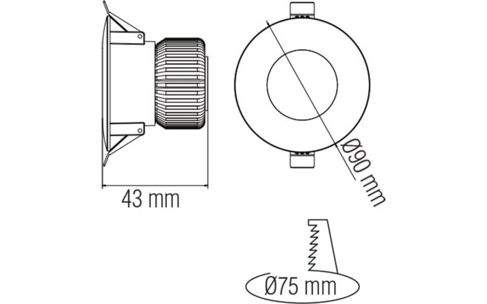 HLW LED LED Downlight Verona 5W - Inbouw Rond - Koud Wit 6000K - Mat Wit Aluminium HLW LED LED Downlight Verona 5W - Inbouw Rond - Koud Wit 6000K - Mat Wit Aluminium