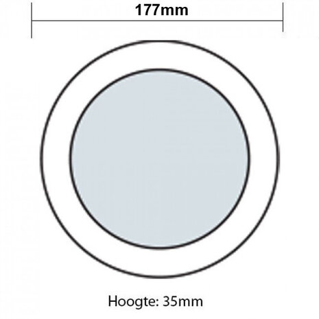 HLW LED LED Downlight Pro 12W Warm Wit 2700K–3000K Opbouw Rond Mat Wit Ø177mm HLW LED LED Downlight Pro 12W Warm Wit 2700K–3000K Opbouw Rond Mat Wit Ø177mm