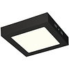 12W LED Downlight Opbouw - Natuurlijk Wit, Mat Zwart, Vierkant