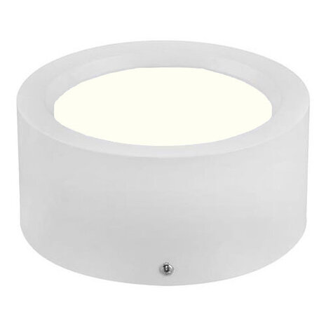 HLW LED LED Downlight Opbouw Rond Hoog 15W - Natuurlijk Wit 4200K, Mat Wit Aluminium HLW LED LED Downlight Opbouw Rond Hoog 15W - Natuurlijk Wit 4200K, Mat Wit Aluminium