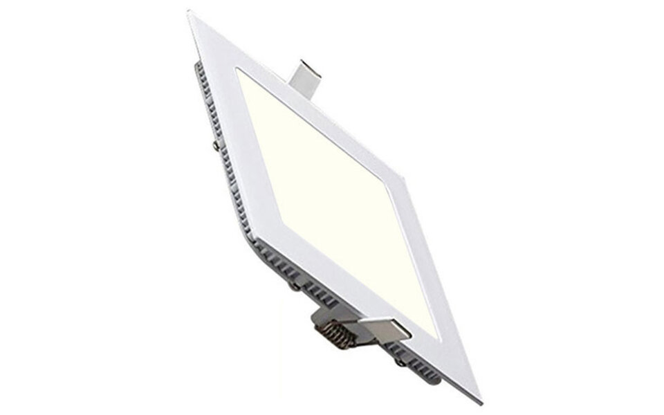 HLW LED LED Downlight Slim 2 Pack - Inbouw LED Downlight Vierkant 15W Natuurlijk Wit 4200K