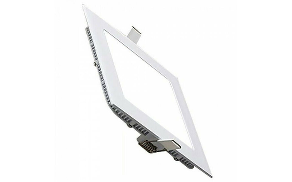 HLW LED Inbouw LED Downlight Slim 2 Pack - 9W LED Lamp, Koud Wit 6000K, Vierkant