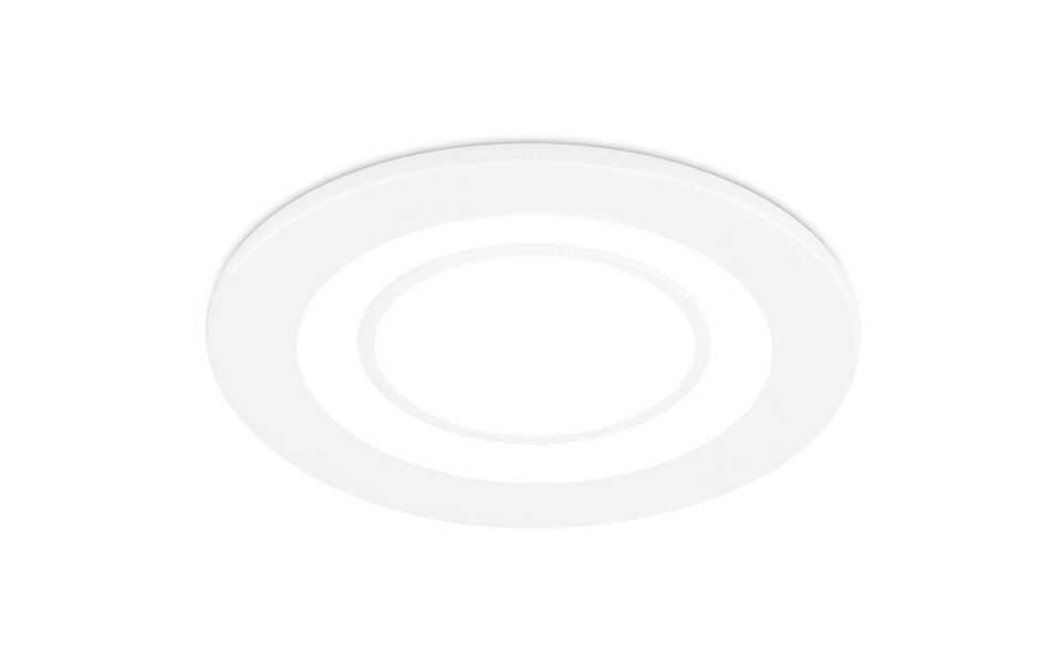 HLW LED LED Spot Inbouw LED Downlight 5W Warm Wit 3000K - Rond Mat Wit Ø80mm