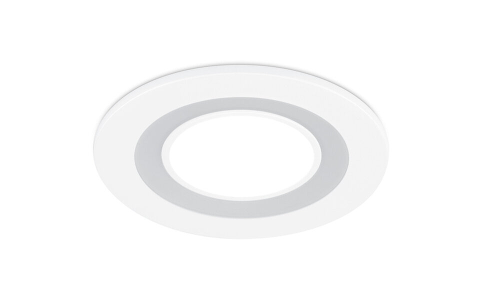 HLW LED LED Spot Inbouw LED Downlight 5W Warm Wit 3000K - Rond Mat Wit Ø80mm