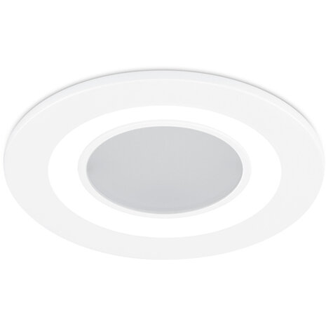 HLW LED LED Spot Inbouw LED Downlight 5W Warm Wit 3000K - Rond Mat Wit Ø80mm HLW LED LED Spot Inbouw LED Downlight 5W Warm Wit 3000K - Rond Mat Wit Ø80mm