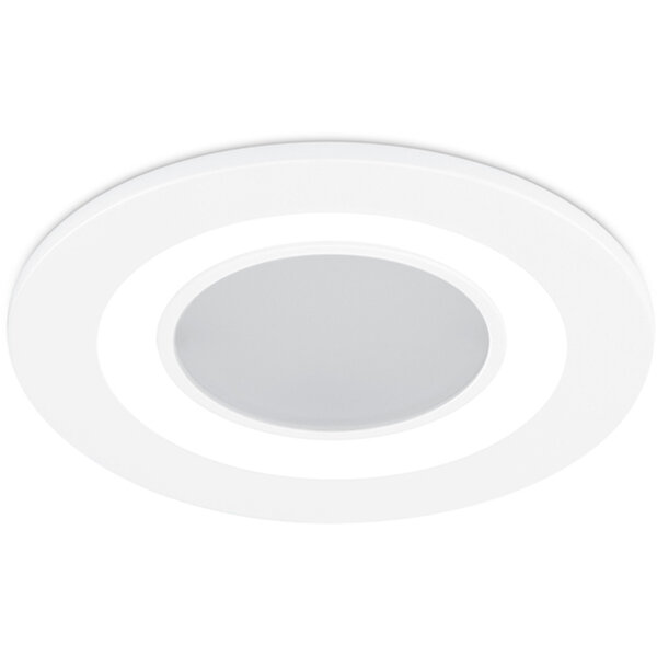 HLW LED LED Spot Inbouw LED Downlight 5W Warm Wit 3000K - Rond Mat Wit Ø80mm HLW LED LED Spot Inbouw LED Downlight 5W Warm Wit 3000K - Rond Mat Wit Ø80mm