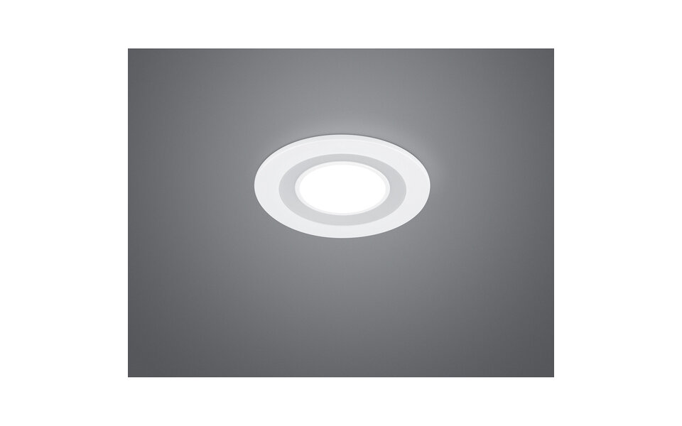 HLW LED LED Spot Inbouw LED Downlight 5W Warm Wit 3000K - Rond Mat Wit Ø80mm
