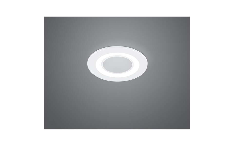 HLW LED LED Spot Inbouw LED Downlight 5W Warm Wit 3000K - Rond Mat Wit Ø80mm