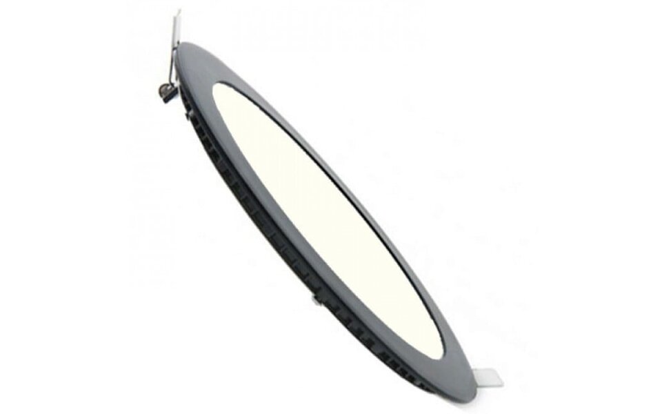 HLW LED Inbouw LED Downlight Slim 3W Dimbaar - Natuurlijk Wit 4200K - Mat Zwart Ø83mm