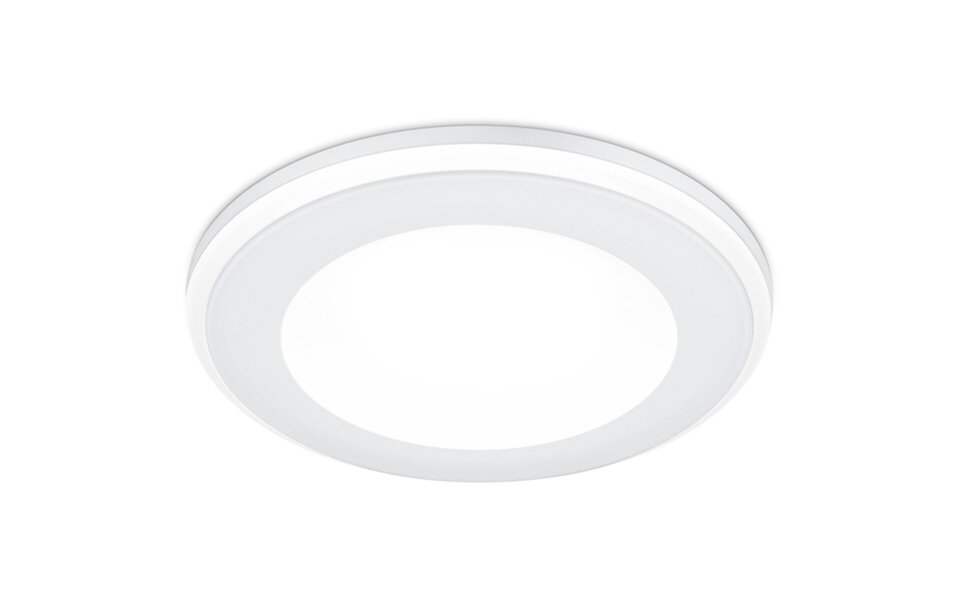 HLW LED LED Spot Inbouw LED Downlight 5W Warm Wit 2700K–3000K Rond Mat Wit Kunststof