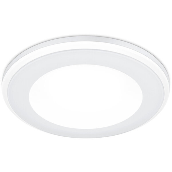 HLW LED LED Spot Inbouw LED Downlight 5W Warm Wit 2700K–3000K Rond Mat Wit Kunststof HLW LED LED Spot Inbouw LED Downlight 5W Warm Wit 2700K–3000K Rond Mat Wit Kunststof
