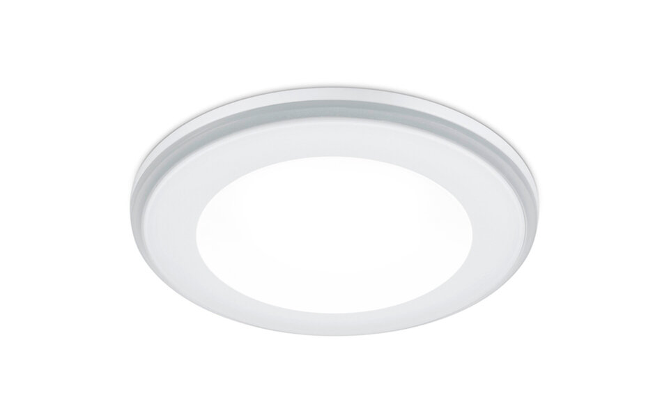 HLW LED LED Spot Inbouw LED Downlight 5W Warm Wit 2700K–3000K Rond Mat Wit Kunststof